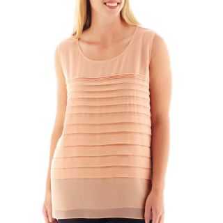 Alyx By Artisan Tiered Tank Top   Plus, Ginger Glaze, Womens
