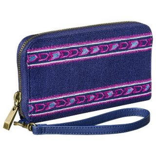 Merona Zip Around Phone Case Wallet with Removable Wristlet Strap   Blue