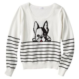 Xhilaration Juniors Puppy Sweater   Cream S(3 5)