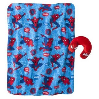 Spiderman Travel Pillow and Throw Set