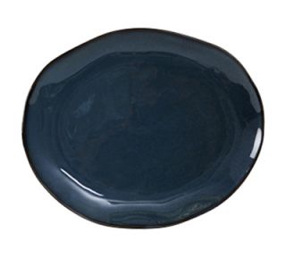 Tuxton Oval Ceramic Platter   11x13 1/4 Night Sky