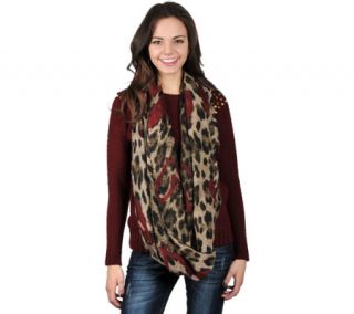 Womens Journee Collection Cody   Red Scarves