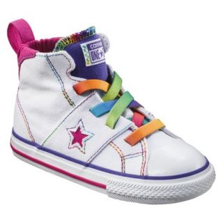 Toddler Girls Converse One Star High Top Sneaker   White 11