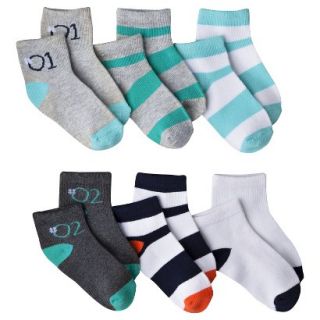 Circo Infant Toddler Boys Assorted Low Cut Socks   Turquoise 12 24 M