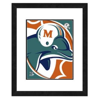 NFL Miami Dolphins Framed Team Logo Design