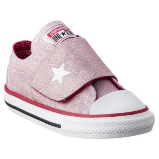 Toddler Girls Converse One Star Glitter Sneaker   Pink 11