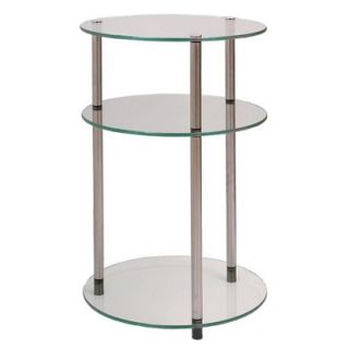 Accent Table 3 Tier Glass Round Table
