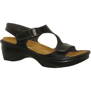 Naot Womens Faso Black Madras Sandals, Size 39 M   71083 030