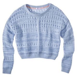 Xhilaration Juniors Cropped Sweater   Blue L