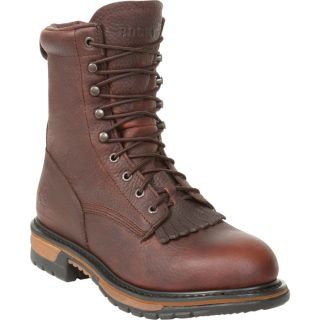 Rocky Waterproof Steel Toe EH Lacer Work Boot   Brown, Size 12 Wide, Model 6717