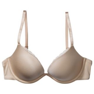 Gilligan & OMalley Womens Favorite Push Up Plunge Bra   Mochaccino 34A