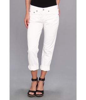 Big Star Billie Slouchy Skinny Crop Jean in Distressed White Womens Casual Pants (White)