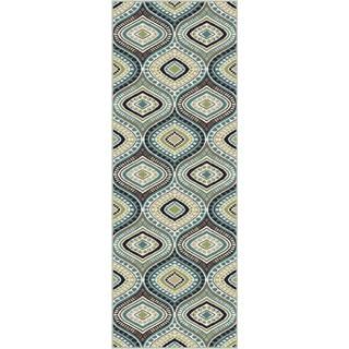 Caprice Blue Contemporary Area Rug