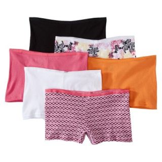 Hanes Womens 6 Pack Boyshorts   Assorted Colors/Patterns  6