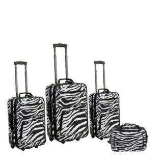 Rockland Fashion 4 pc. Expandable Luggage Set   Zebra