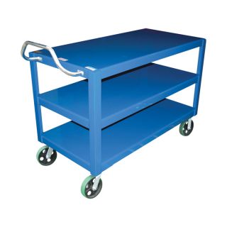 Vestil Ergo Handle Cart   3 Shelves, 4,000 Lb. Capacity, 36 Inch L x 24 Inch W,
