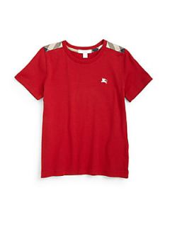 Burberry Little Boys Check Shoulder Patch Tee
