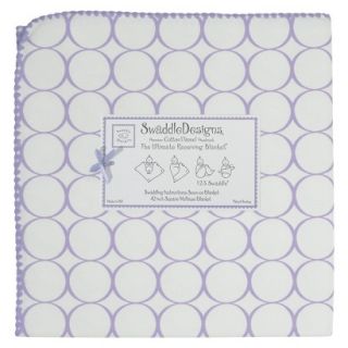 Swaddle Designs Ultimate Receiving Blanket   Lavender Mod Circles
