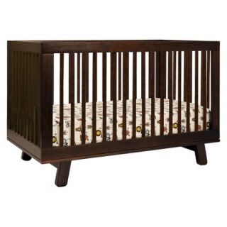 3 in 1 Convertible Crib with Toddler Rail   Espresso