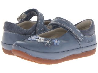 Clarks Kids Elza Lily Girls Shoes (Blue)