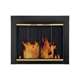 Pleasant Hearth Arrington Fireplace Glass Door   For Masonry Fireplaces, Medium,