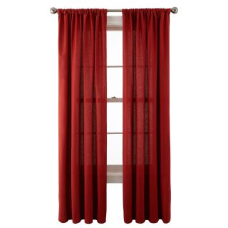 JCP Home Collection  Home Holden Rod Pocket Cotton Curtain Panel, Red