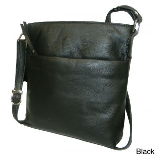 Hollywood Tag Leather Tablet Messenger Bag