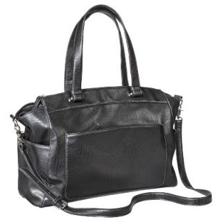 Merona Work Tote Handbag with Removable Strap   Black