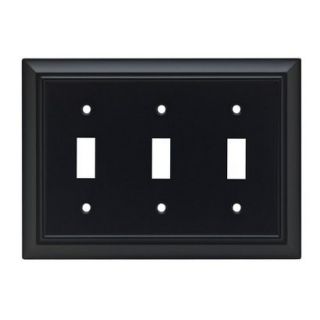 Architectural Triple Switch Wall Plate  Set of 2