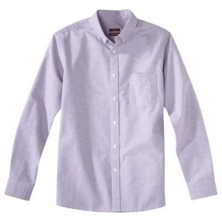 Merona Mens Tailored Fit Oxford Button Down   Soft Orchid M