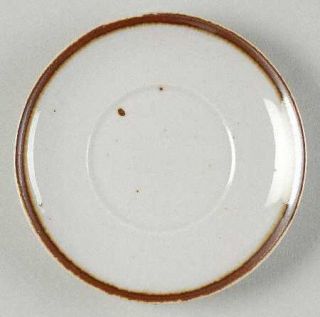 Dansk Brown Mist Saucer for Flat Cup, Fine China Dinnerware   Brown Specks, Crea