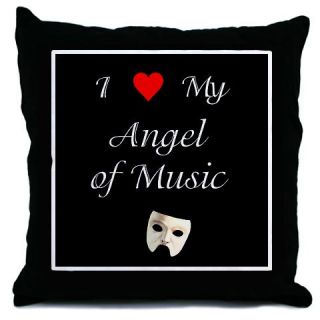  Angel of Music Throw Pillow