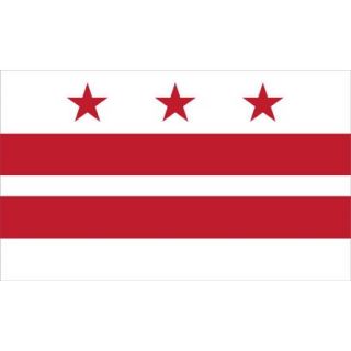 District of Columbia Flag   3 x 5