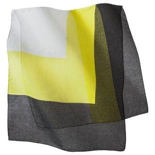 Merona Solid Fashion Scarf   Black/Yellow