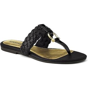 Sperry Top Sider Womens Carlin Black Woven Sandals, Size 10 M   9268459