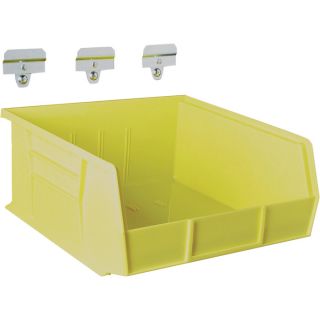 Triton Products Bin Kit   6 Pack, Yellow, 10 7/8 In.L X 11 In.W X 5 In.H, Model