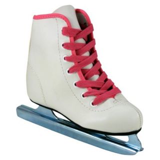 Girls American Little Rocket Double Runner Ice Skates   White (10)
