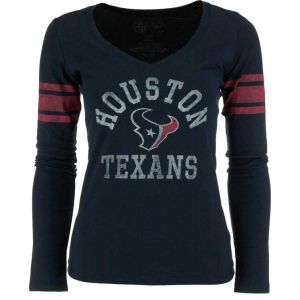 Houston Texans 47 Brand NFL Womens Homerun Long Sleeve T Shirt