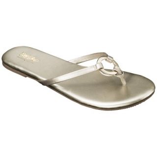 Womens Mossimo Louisa Flip Flop   Gold 5 6