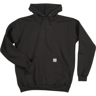 Carhartt Workwear Hooded Pullover Sweatshirt   Black, Large, Tall Style, Model