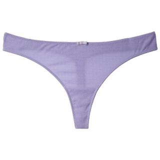 Gilligan & OMalley Womens Pointelle Thong   Violet XS