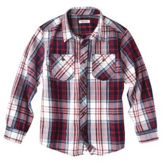Boys Button Down Shirt   Red S