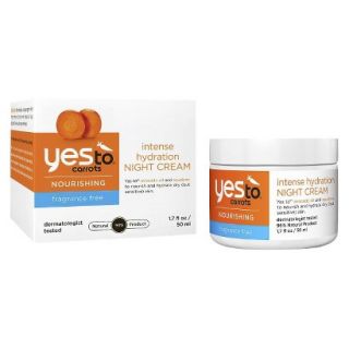 Yes To Carrots Fragrance Free Ultra Hydrating Night Cream   1.7 oz