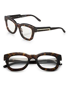 Stella McCartney Chunky 50mm Square Optical Glasses   Black
