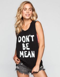 Kind Campaign Dont Be Mean Womens Muscle Tank Black In Sizes Small, La