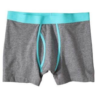 Mossimo Supply Co. Mens 1pk Boxer Briefs   Grey/Teal M
