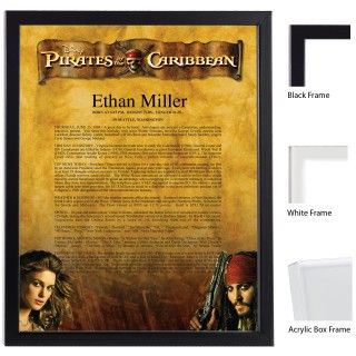 Pirates of the Caribbean Scroll