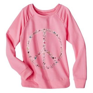 Girls Graphic Sweatshirt   Daring Pink XS