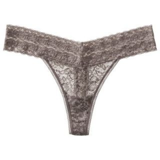Gilligan & OMalley Womens All Over Lace Thong   Cocha Mocha S