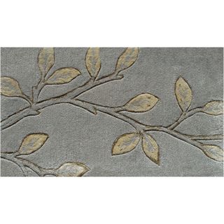 Reverie Grey/ Gold Wool Rug (14 X 30)